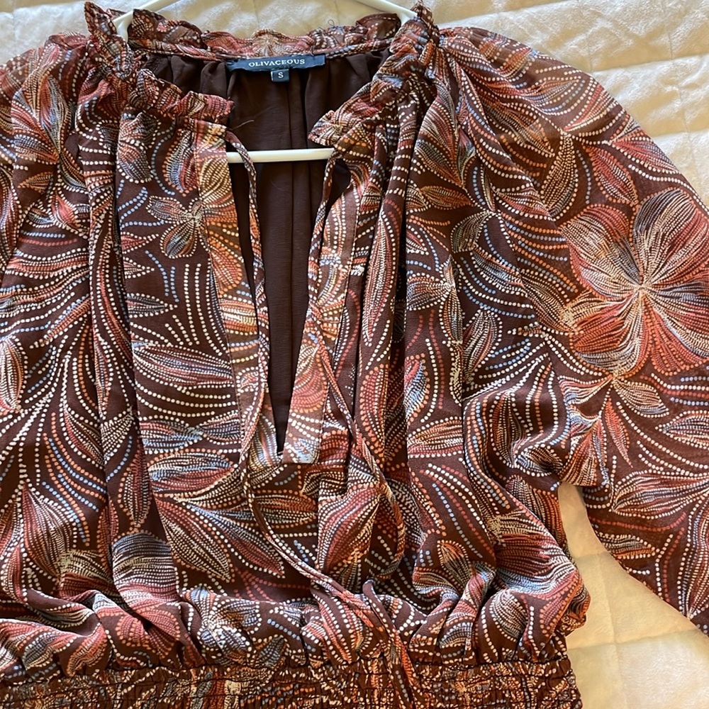 Boutique Fall dress—size S